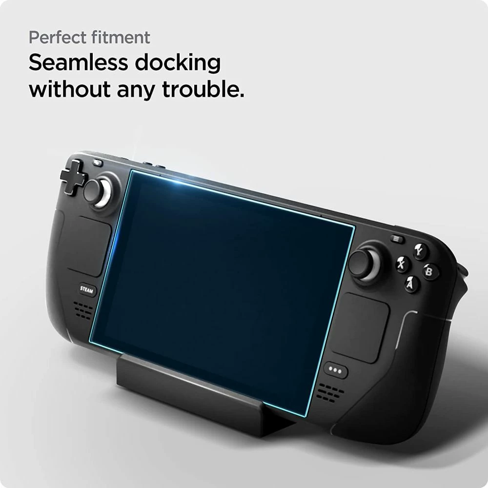 Xham i temperuar Spigen Glas.tR EZ Fit për Valve Steam Deck