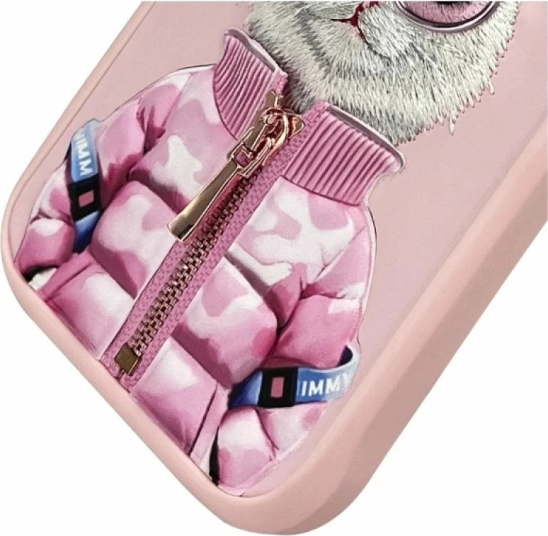Kutia për iPhone Nimmy Cool&Cute 2.0 Cat, rozë