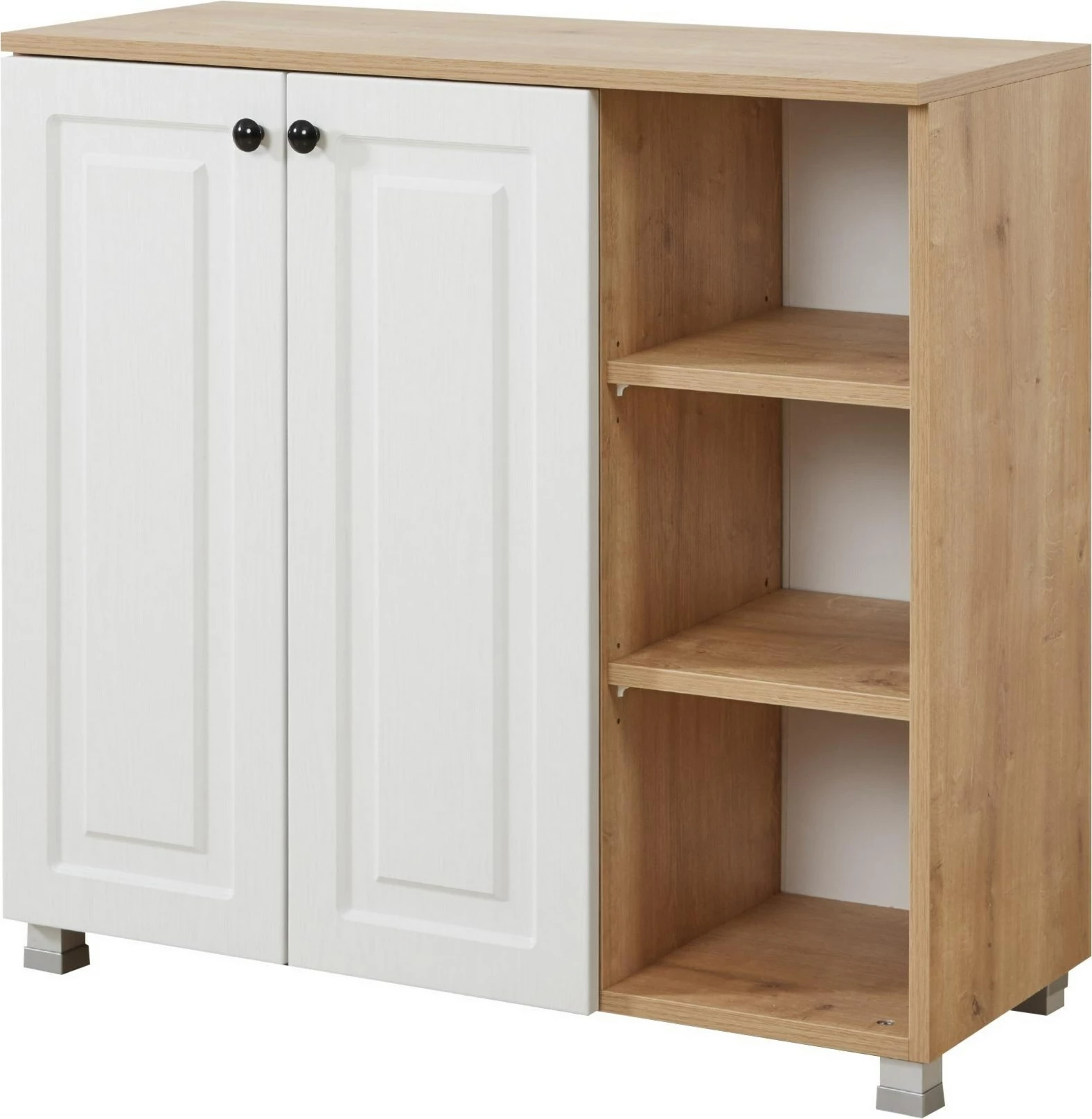 Dollap multifunksional, ngjyrë lis safir dhe arre, Skye Decor, Tuvalle 018