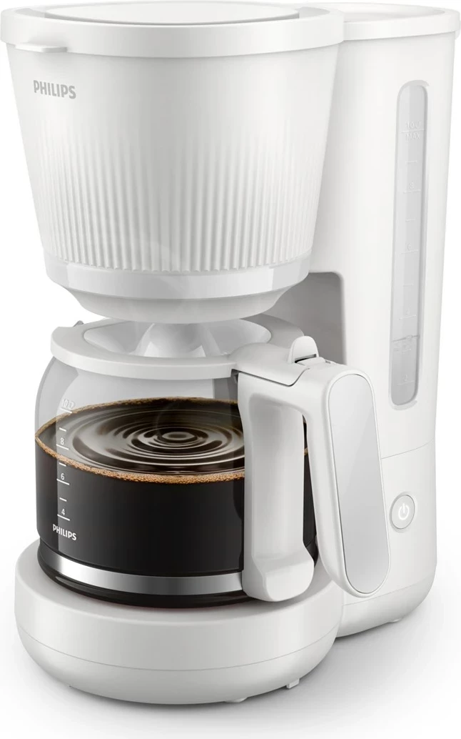 Aparat kafeje Philips HD7411/00, manual, 1.25L, i bardhë