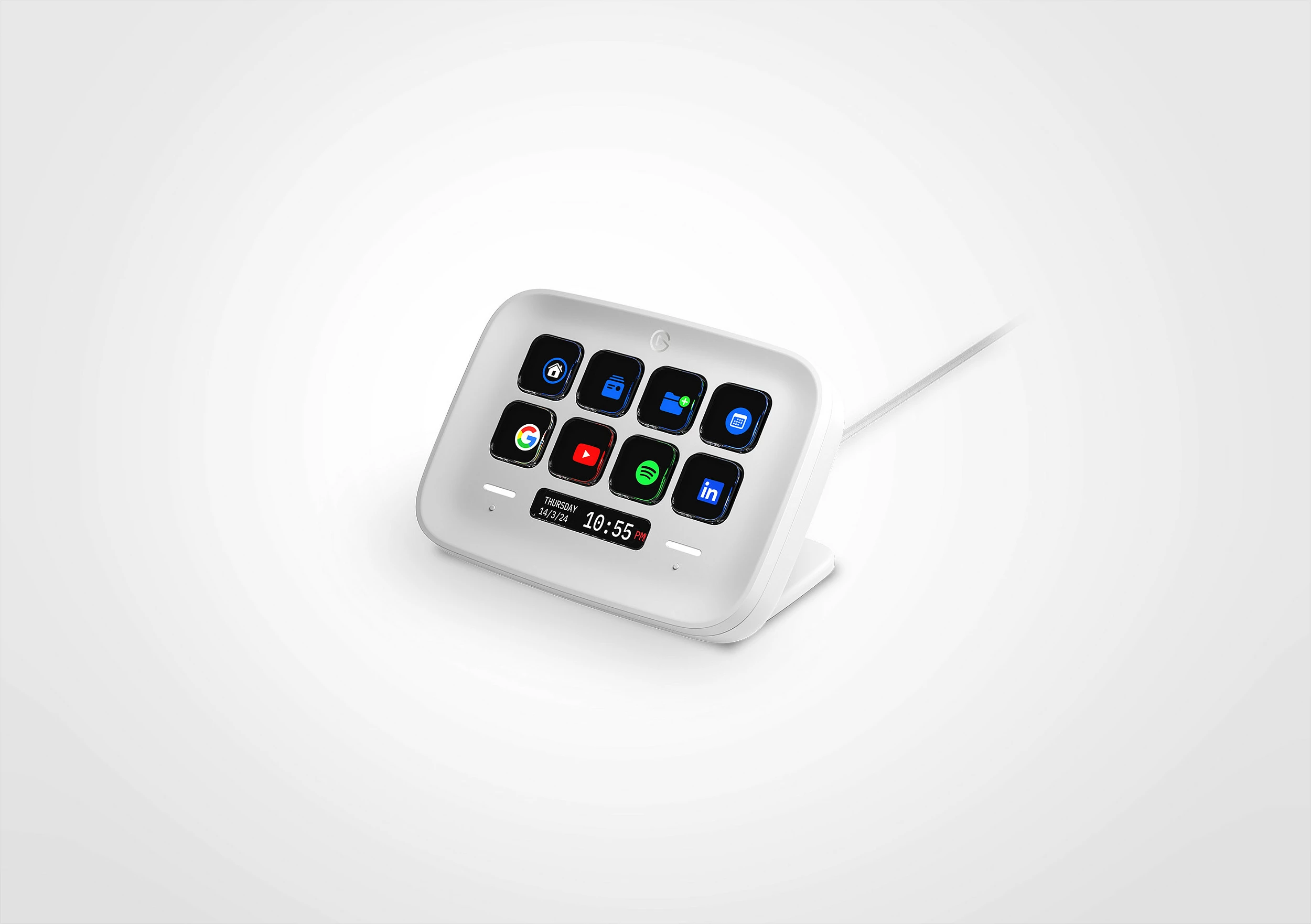 Kontrollues Elgato Stream Deck Neo, 8 butona, bardhë