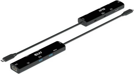 USB HUB Club3D 6in1, HDMI, 2xUSB-C, 2xUSB, LAN, 4K120Hz, PD100W, zi