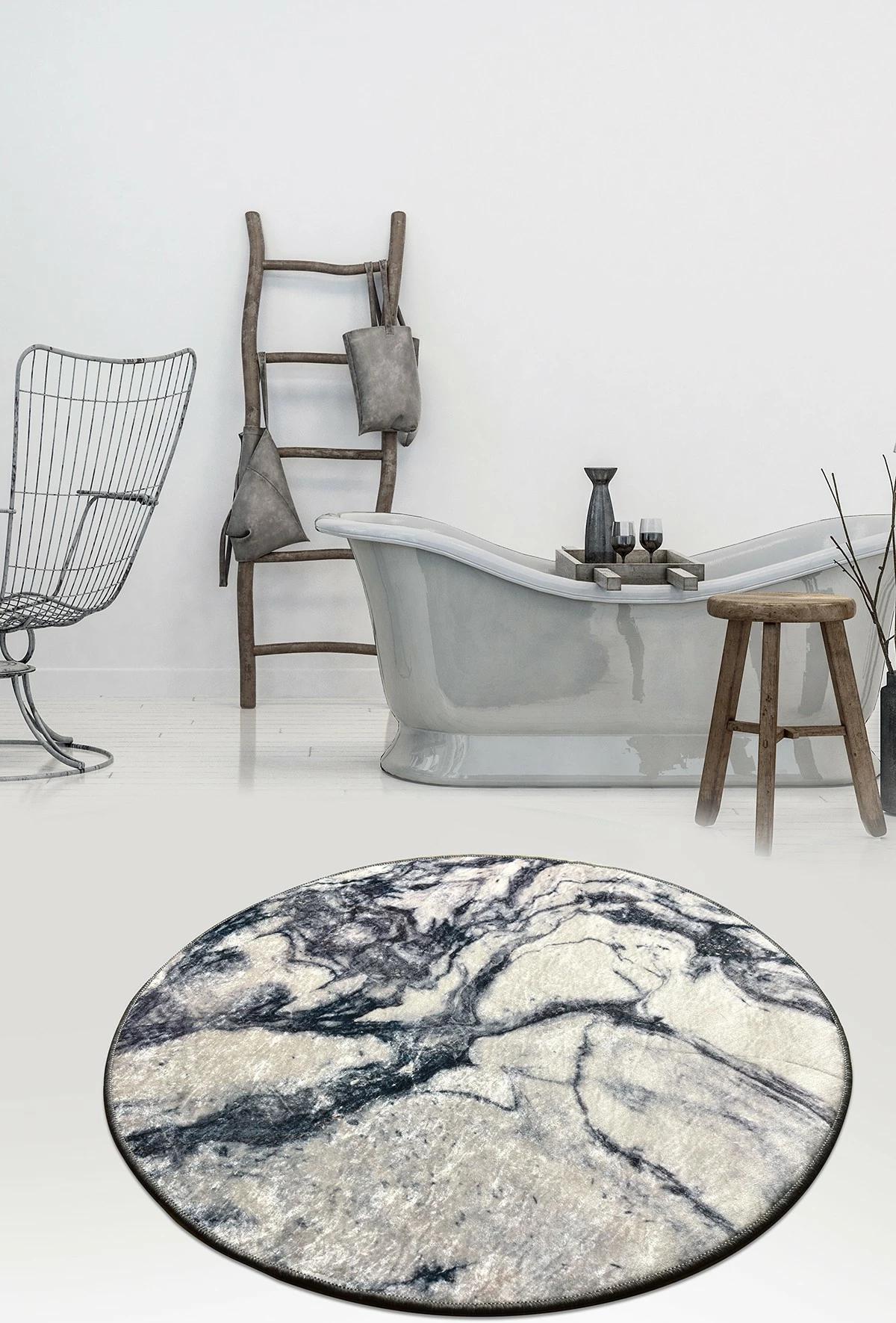 Tapet banje Mijölnir, mermer, 100 cm