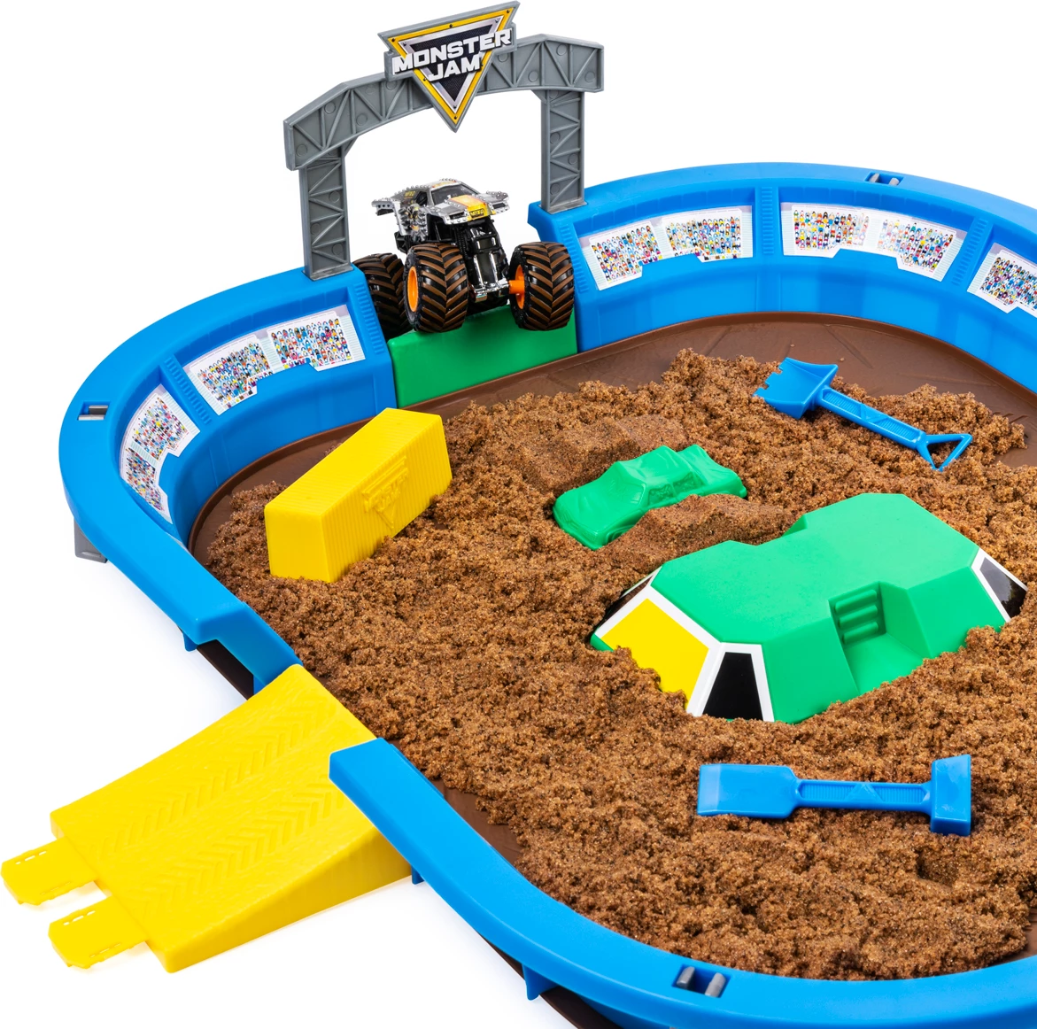 Monster Jam Monster Truck Dirt Arena Playset - 1:64