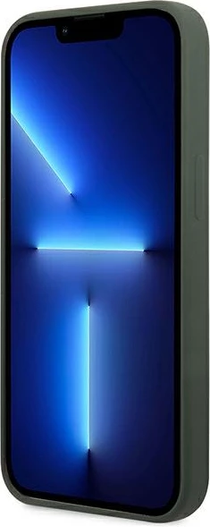 Mbështjellës Guess GUHMP13XSPLA për iPhone 13 Pro Max 6.7", silikon, MagSafe, jeshil