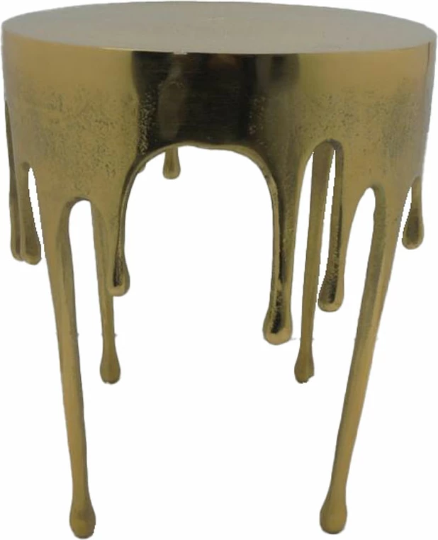 Tavolinë anësore Drop, ngjyrë ari, 34.25x34.25x44.5