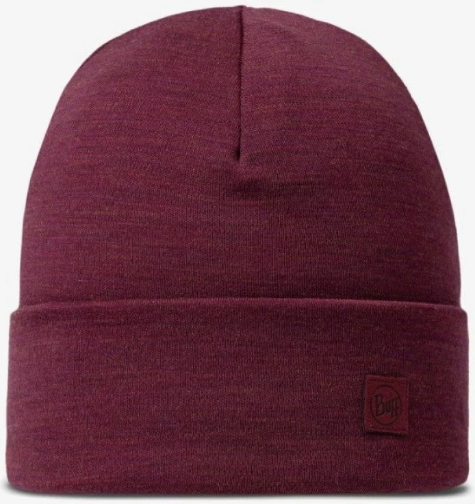 Kapelë e trashë merino Buff unisex, e kuqe