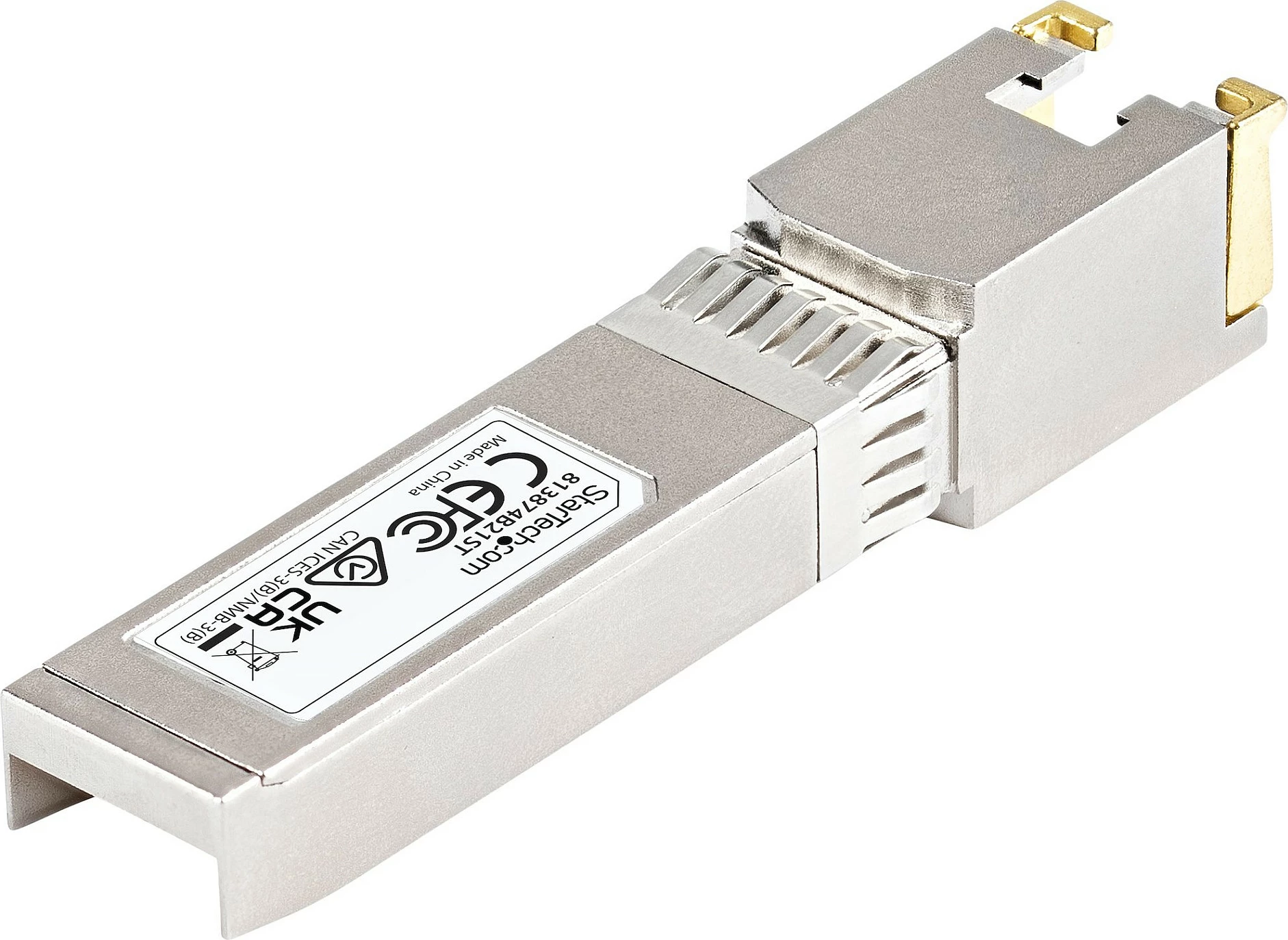 Modul SFP+ StarTech HPE 813874-B21 kompatibil, 10GBASE-T RJ45, 10Gbps, 30m, argjendtë