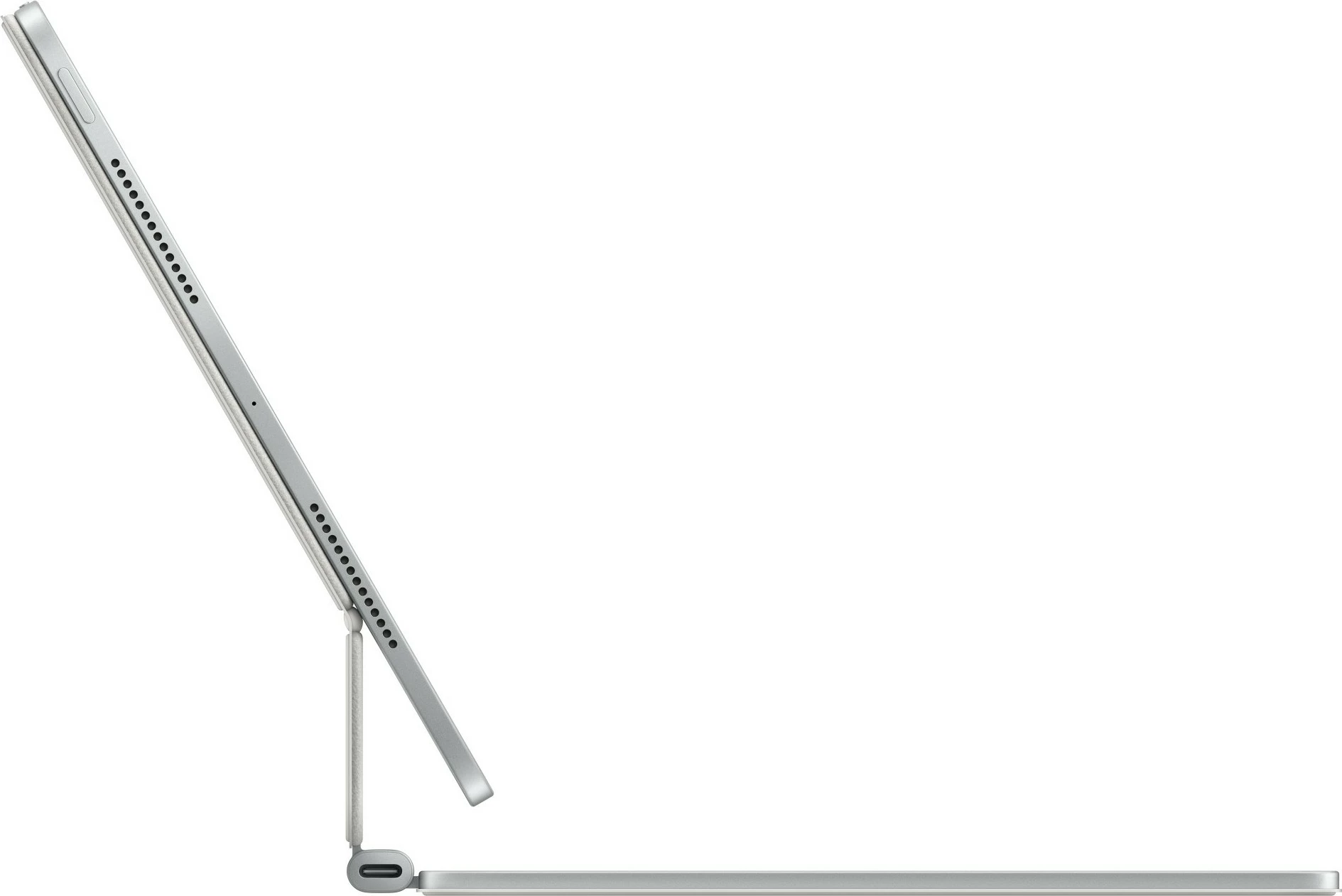 Tastierë Apple Magic Keyboard për iPad Pro 11 M4, QWERTY, suedeze, e bardhë