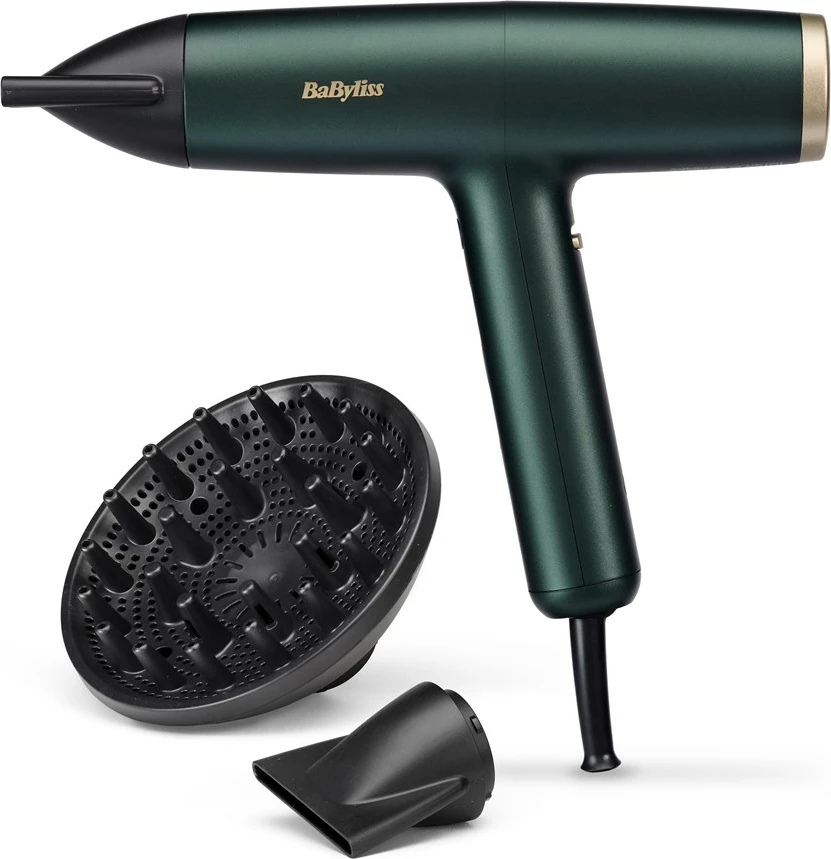 Tharëse flokësh Babyliss Air Power Pro D6555DE, 1700 W, e gjelbër