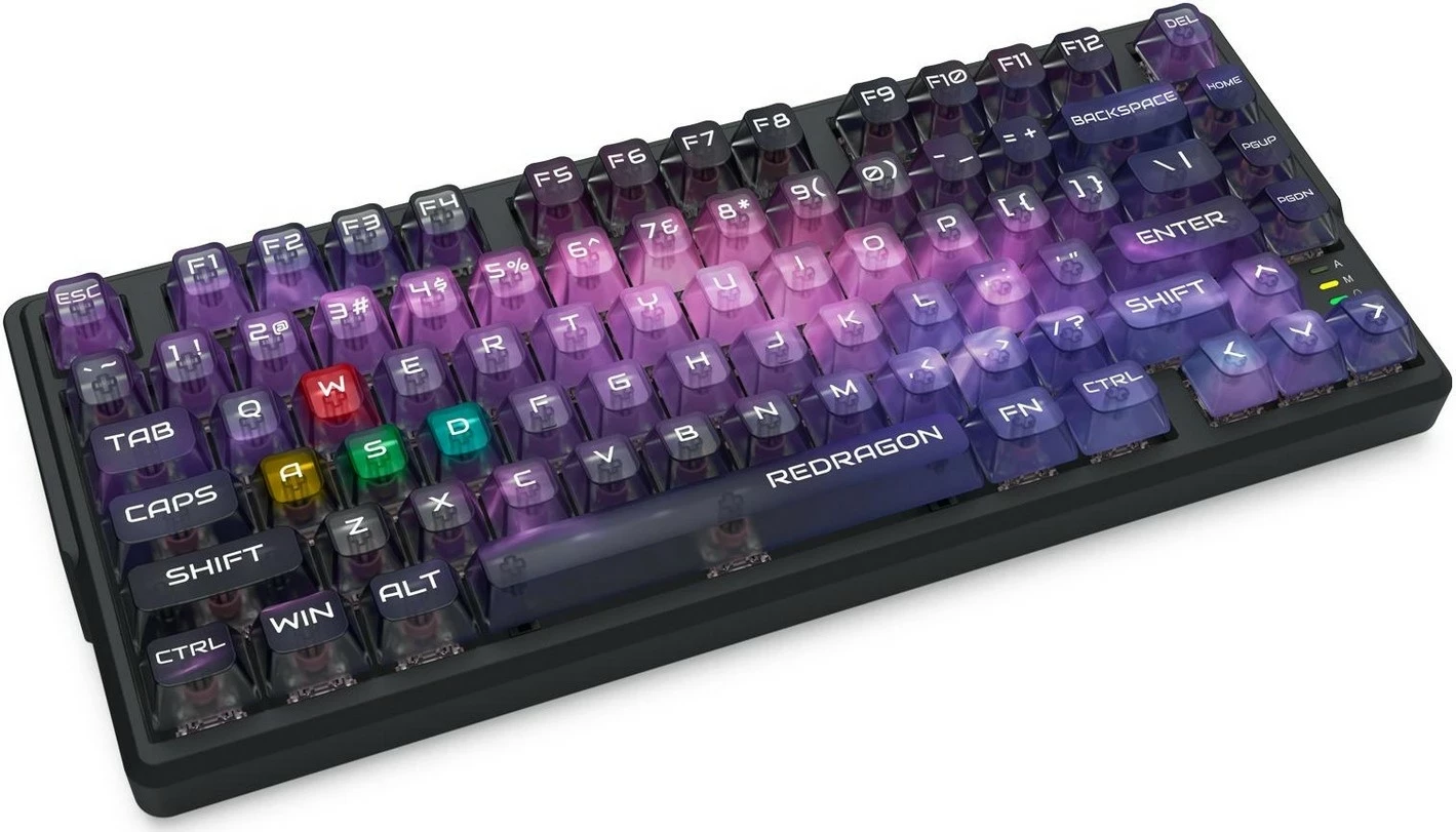 Tastierë Redragon Bartlett Magnetic K767-WL-M Amethyst, wireless, RGB, 75%, e zezë