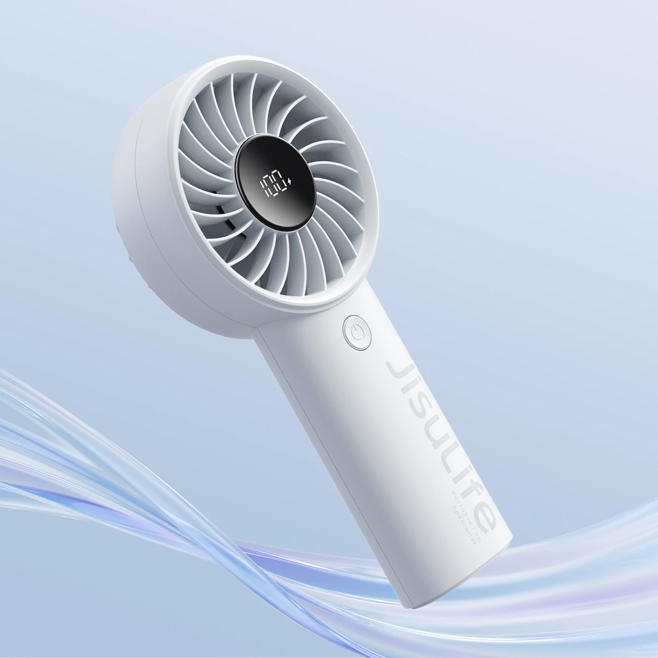 Ventilator dore Jisulife Life4 3600mAh USB-C, 5 shpejtësi, gri, me kabllo