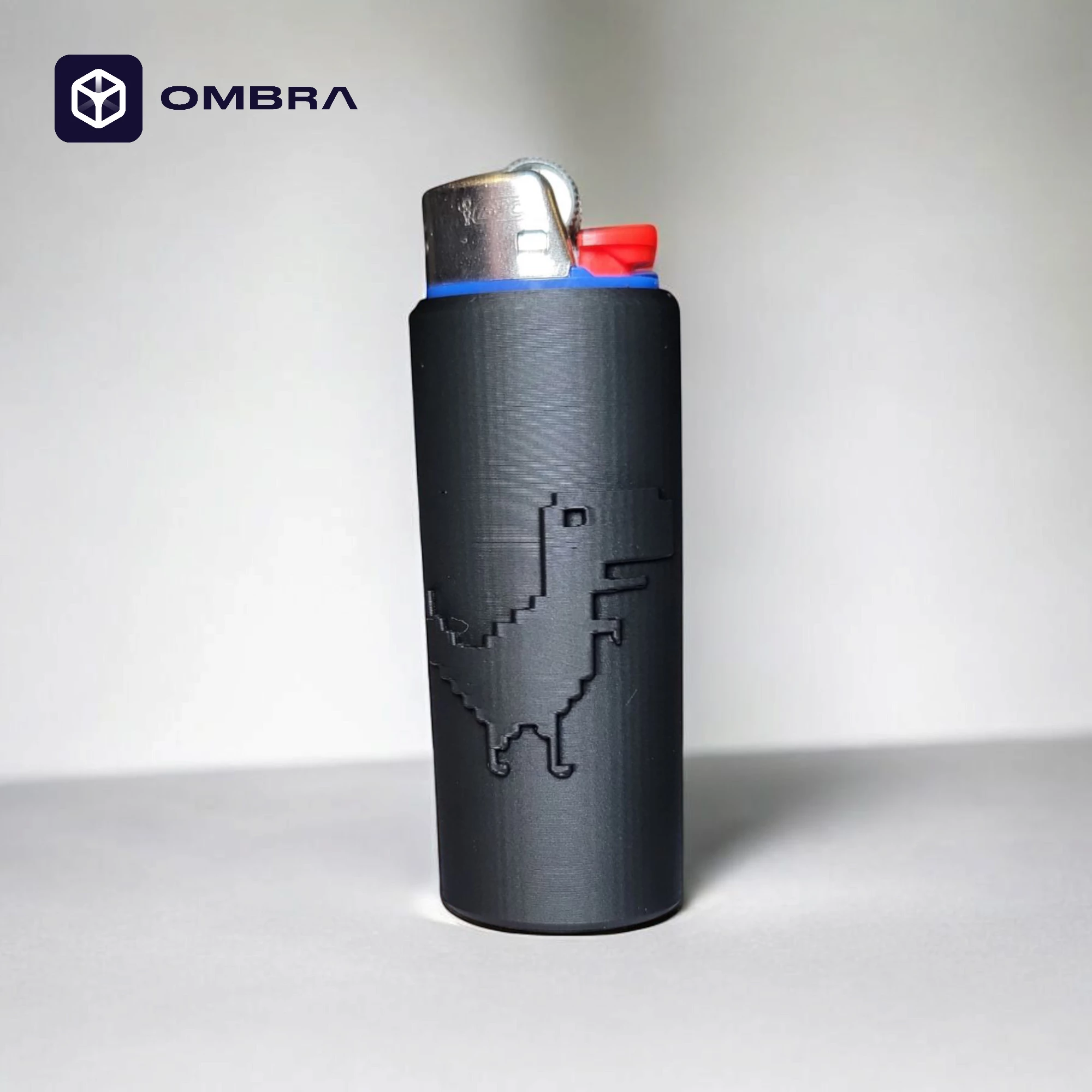 Mbajtëse për çakmak BIC, dizajni "No Internet Bic Case", e zezë