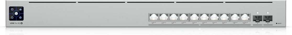 Switch rrjeti Ubiquiti USW-Pro-XG-10-PoE, 10x 10G RJ45, PoE+++ 400W, Rack 1U, gri