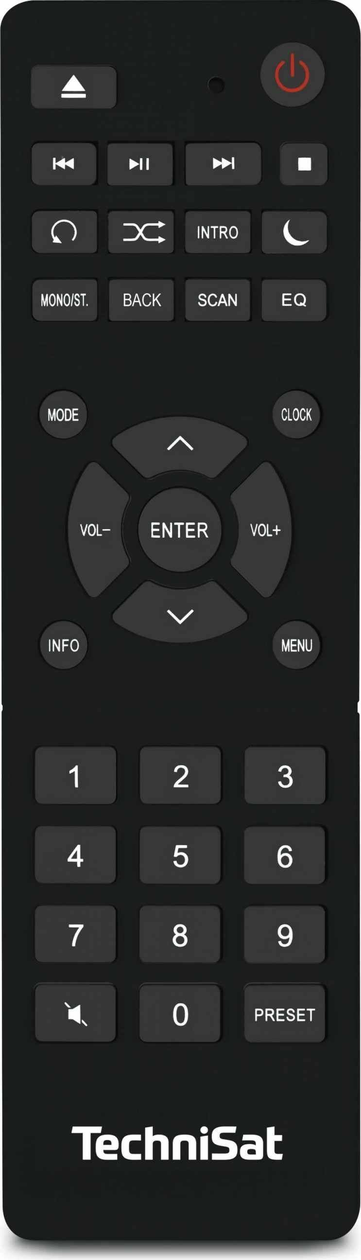 Radio TechniSat DigitRadio 370 CD IR, me CD, internet radio, e zezë