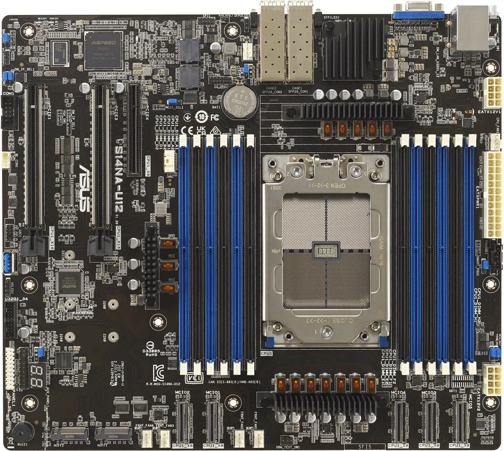 Pllakë amë ASUS S14NA-U12/ASMB11, për server, AMD EPYC 8004, CEB