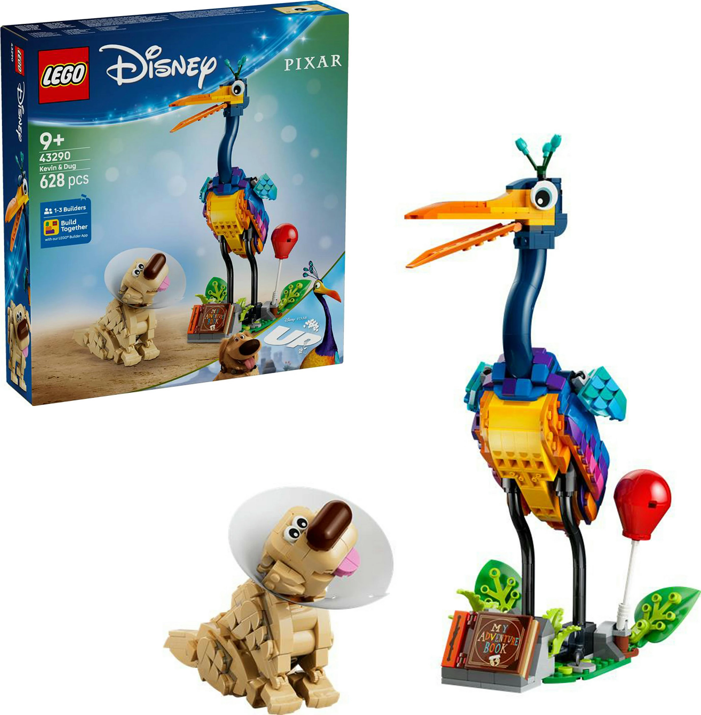 Set ndërtimi LEGO Disney Pixar Kevin & Dug 43290, 628 pjesë, 9+ vjeç, shumëngjyrësh