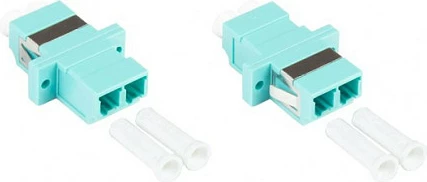 Adapter fibër optike GoodConnections Alcasa LW-K203, LC femër/femër, OM3 multimode, aqua