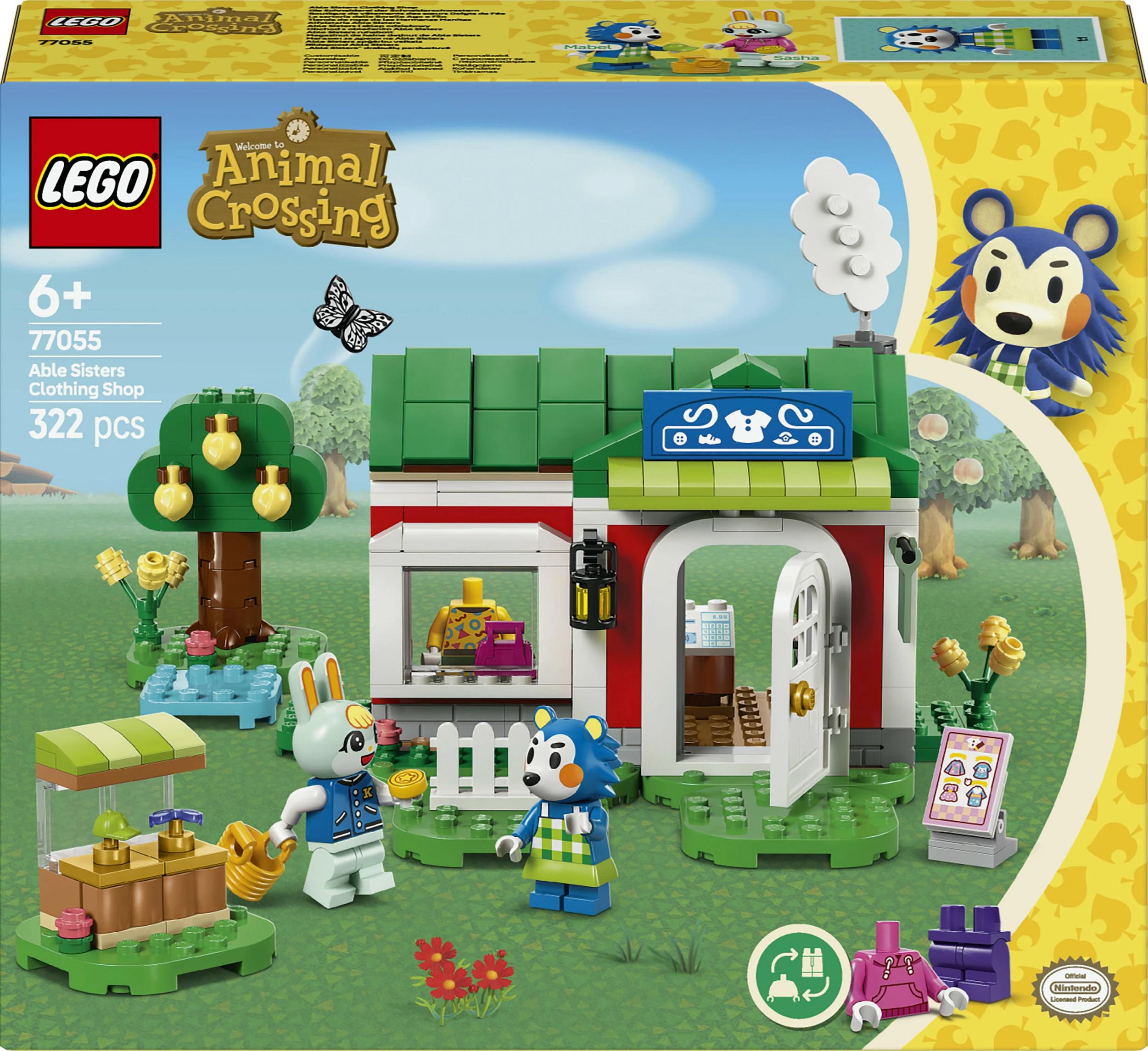 Set ndërtimi LEGO Animal Crossing 77055, 322 pjesë, shumëngjyrësh