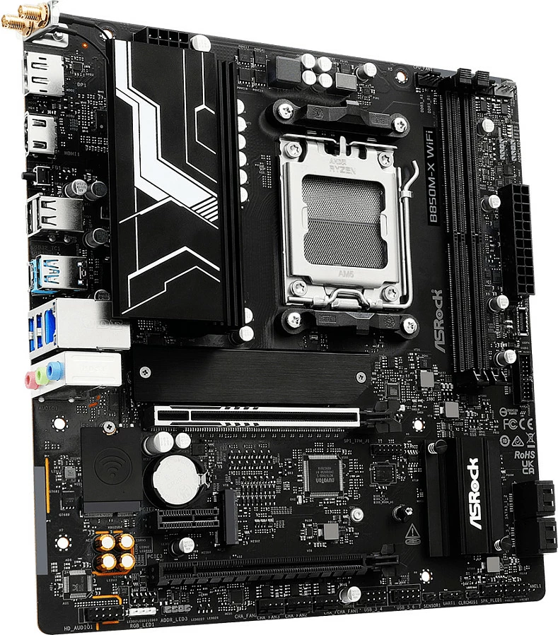 Pllakë amë ASRock B850M-X WiFi R2.0, Socket AM5, DDR5 128GB, micro ATX, e zezë