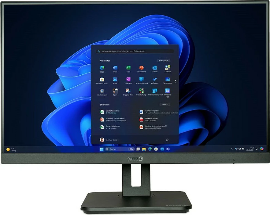 Kompjuter All-in-One Terra Y TERRA AIO 2710, ekran i madh, kamerë e integruar, i zi