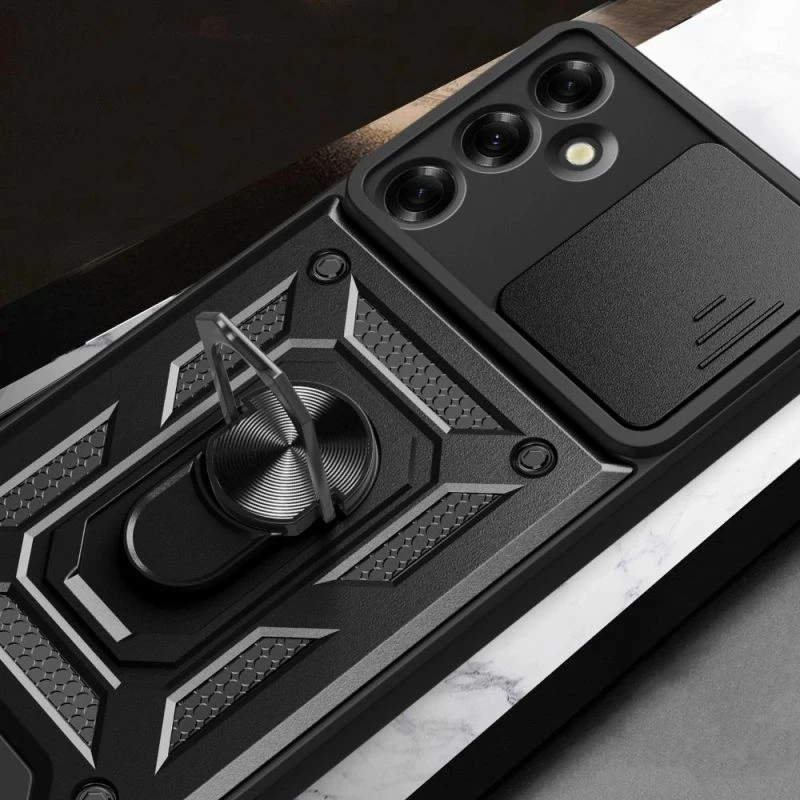 Kover për Samsung Galaxy M35 5G Tech-Protect Camshield Pro, e zezë