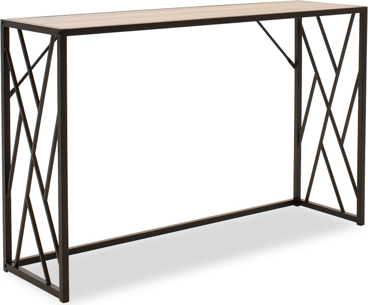 Konsol Ivy, ngjyrë arre - e zezë, 120x35x75cm