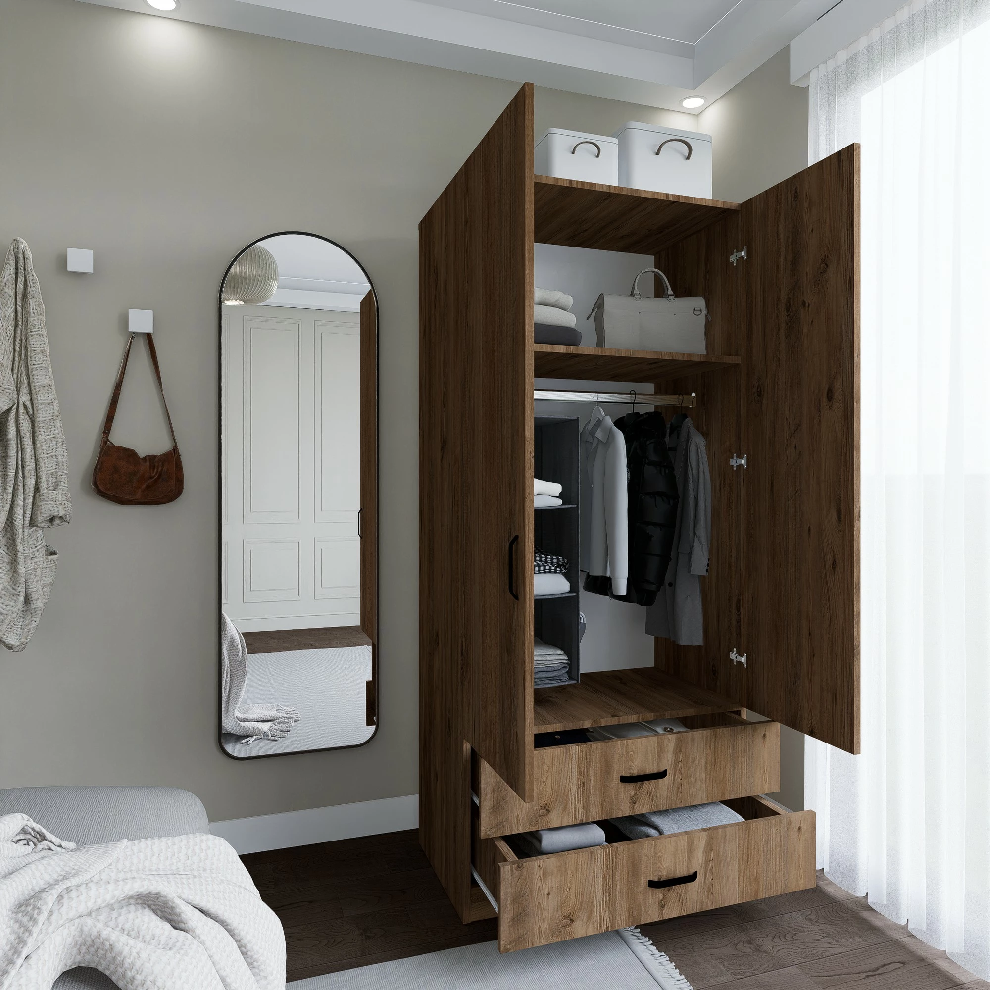 Dollap Skye Decor, Yaman 1600-044, ngjyrë pishë Atlantike