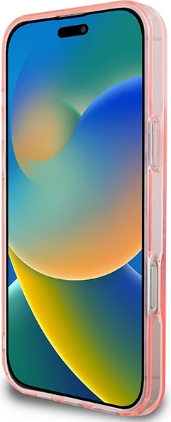 Mbështjellës Guess IML Flowers Wreath MagSafe për iPhone 16 Pro Max, Rozë
