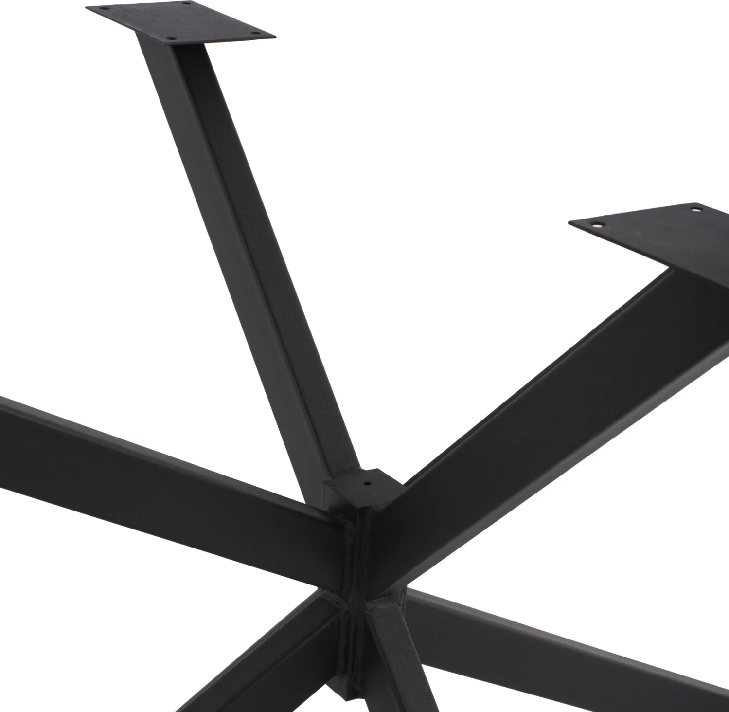 Bazë për tavolinë FH5917, metal i zi, dy kryqëzim, 130x72x71,5H cm