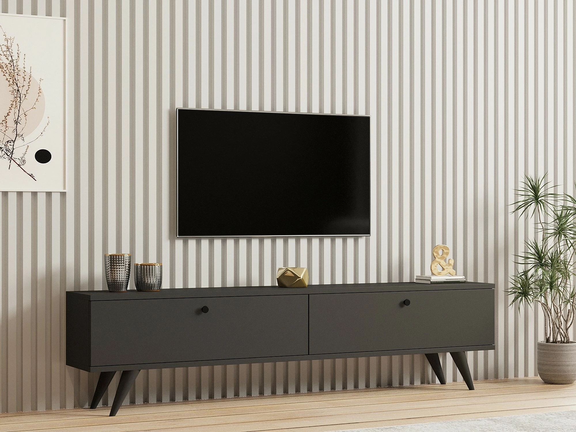 Komodë TV Hanah Home Paris, antracit