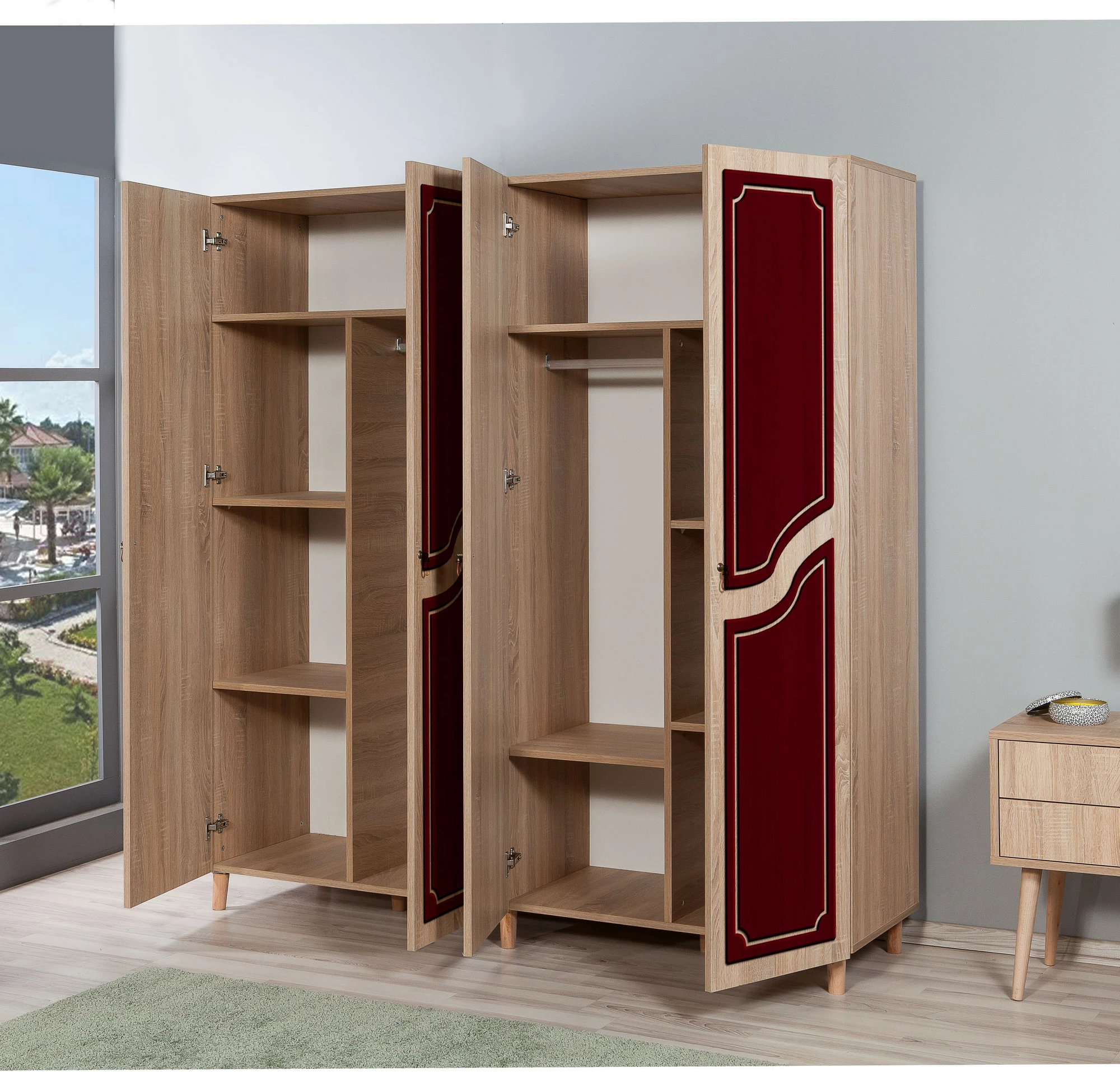 Dollap Skye Decor, ngjyrë lisi Sonoma, İmaj-621