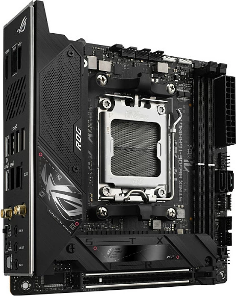 Pllakë amë ASUS ROG STRIX B650E-I GAMING WIFI, AMD, Socket AM5, DDR5, 64 GB, e zezë