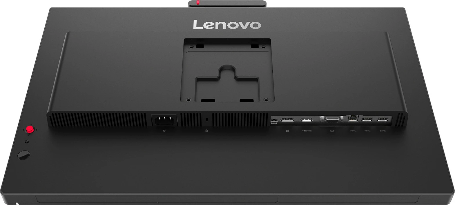 Monitor Lenovo ThinkVision T27QD-4v, 27", QHD 2560x1440, HDMI/DP/USB-C Dock, kamerë/mikrofon/altoparlantë, Eclipse Black