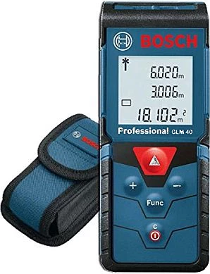 Matës distance me lazer Bosch GLM 40, 40 m, IP54, blu/zi