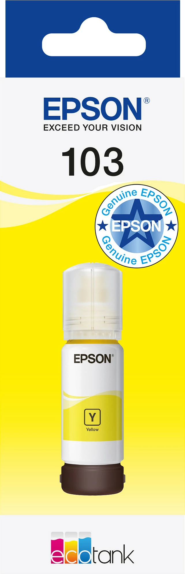 Bojë për printer Epson EcoTank 103, 65 ml, e verdhë