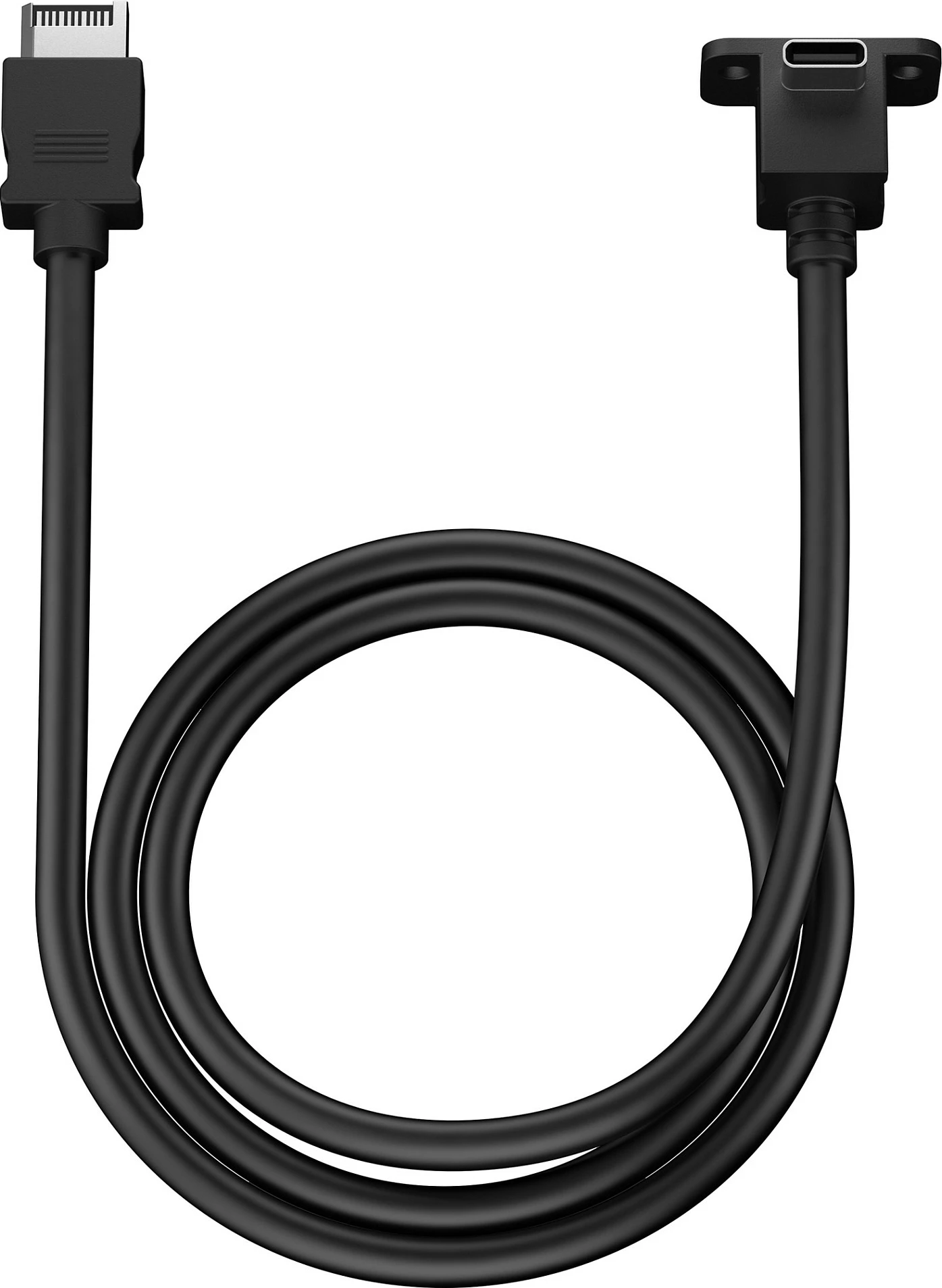 Kabllo USB-C Header Fractal Design Model E, Type-E në USB-C, 1 m, 10 Gbit/s, e zezë