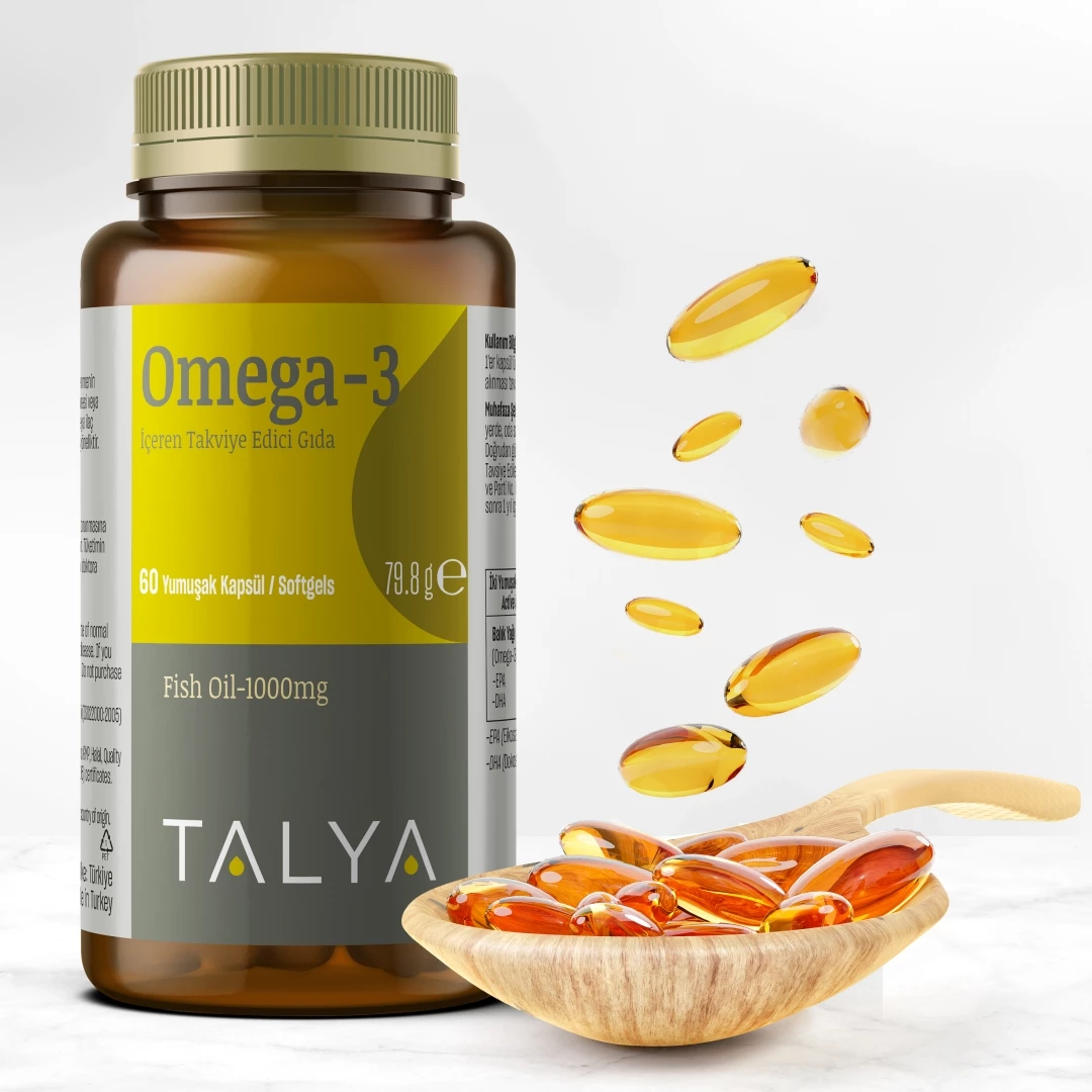 Omega 3 Fish Oil 1000 mg, 60 softgels