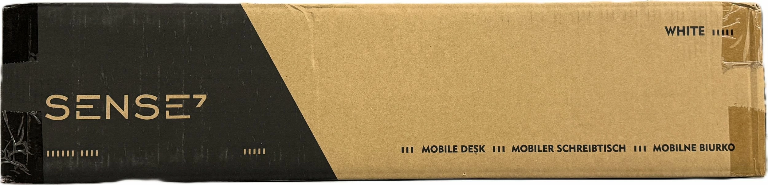 Tavolinë mobile SENSE7 Mobile Desk 70x52 cm, rregullim lartësie 76-111 cm, sipërfaqe e anueshme 0-90°, e zezë