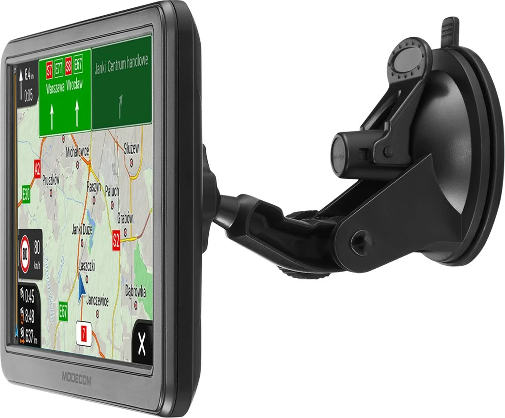 Navigacion GPS MODECOM FreeWAY CX 7.4 me iGO Navigation për kamion, 16 GB, E zezë