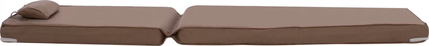 Jastëk për shezlong, Textilene, 600gr/m2, 2X1, Sifnos, ngjyrë moka, FH11237.04T, 194x70x11 cm
