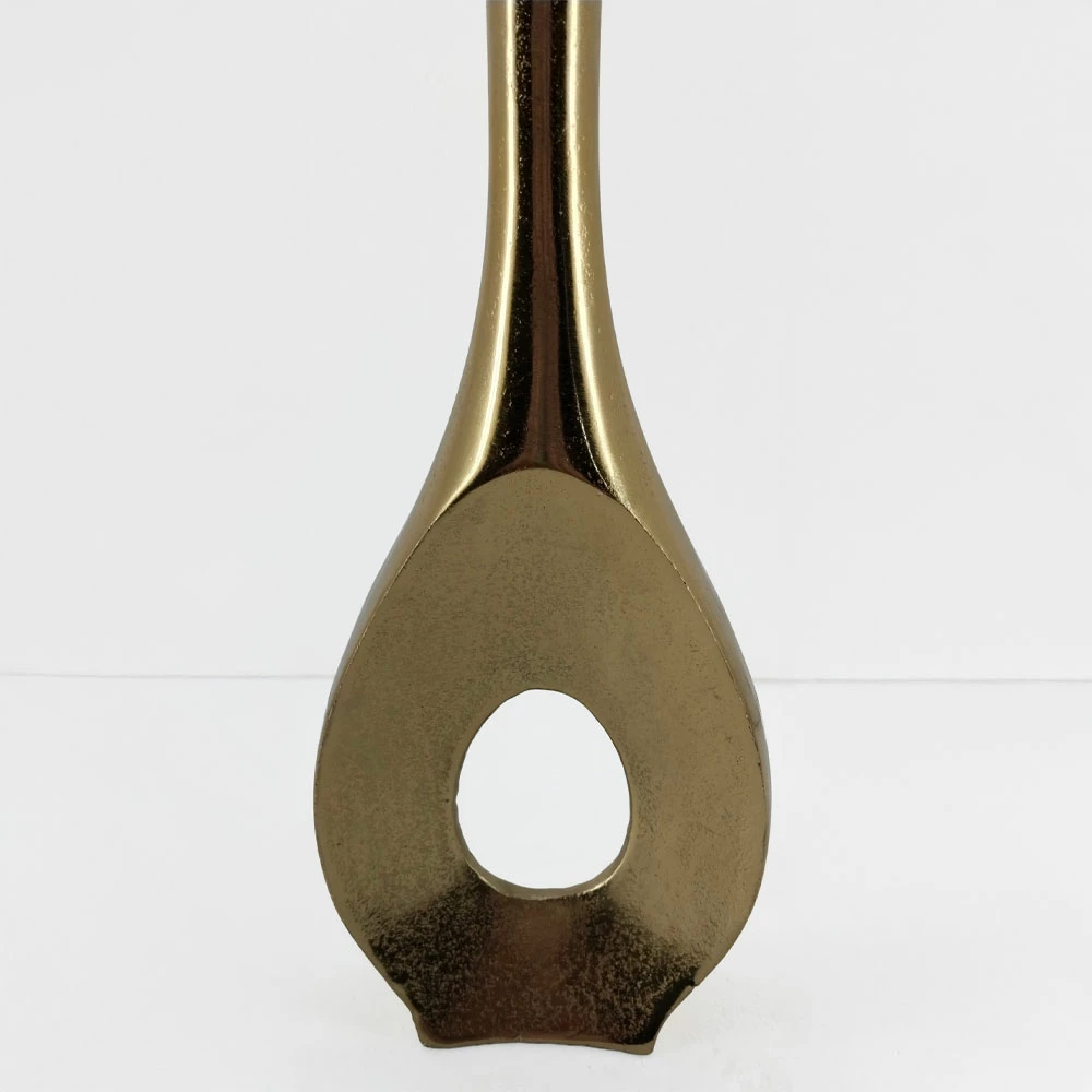 Vazo dekorative ADEL, alumin, ngjyrë ari, 17x5x46cm