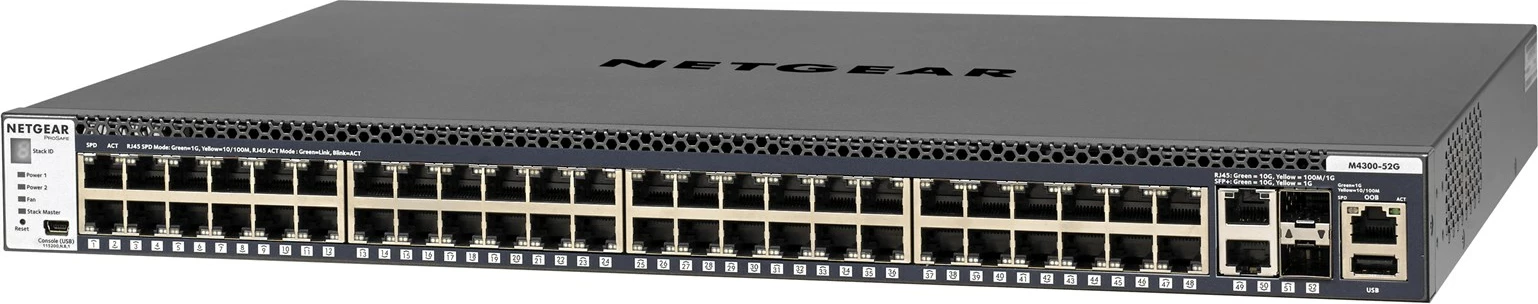Switch NETGEAR M4300-52G, Managed, 1U, Gri