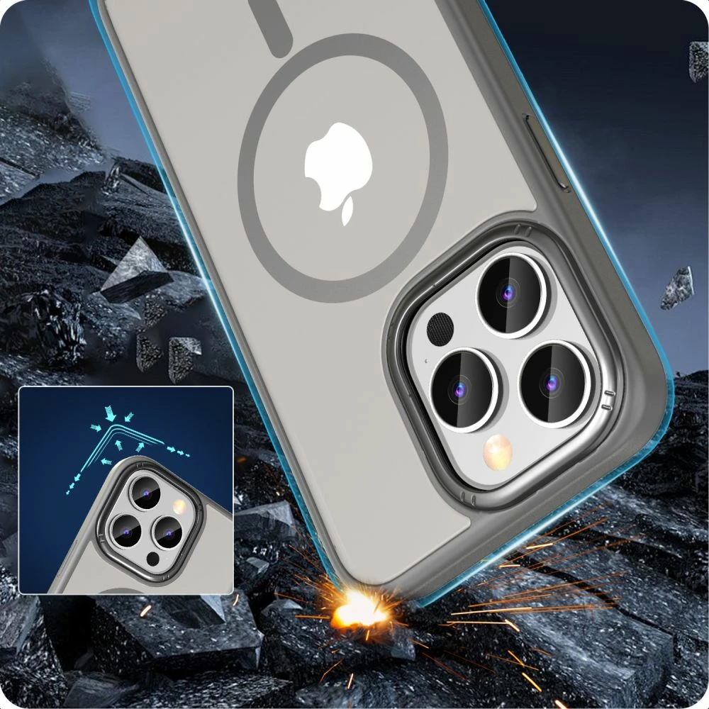 Mbështjellës Tech-Protect MagMat 2 për iPhone 15 Pro, MagSafe, titanium mat