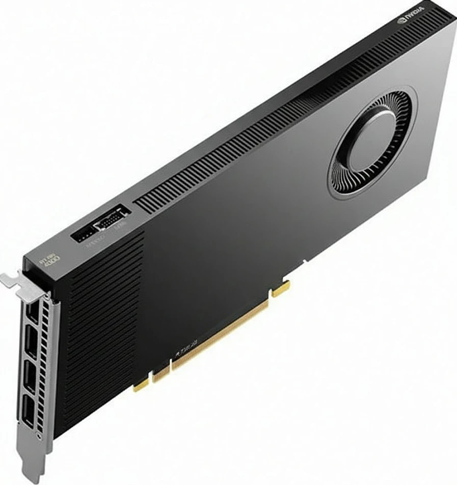 Kartelë grafike NVIDIA Quadro RTX PRO 4000 SFF, 24GB GDDR, Blackwell, e zezë
