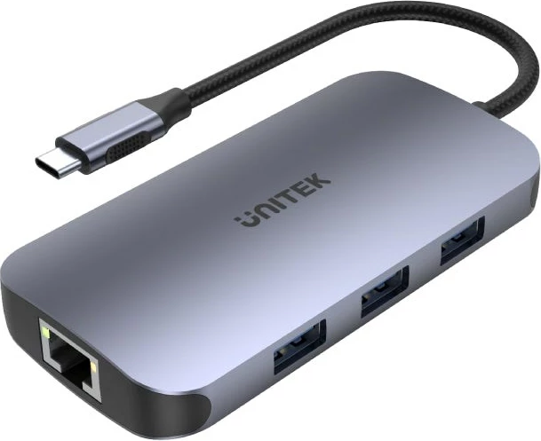 UNITEK D1071A interface hub USB 3.0 SuperSpeed 5 Gb/s Silver