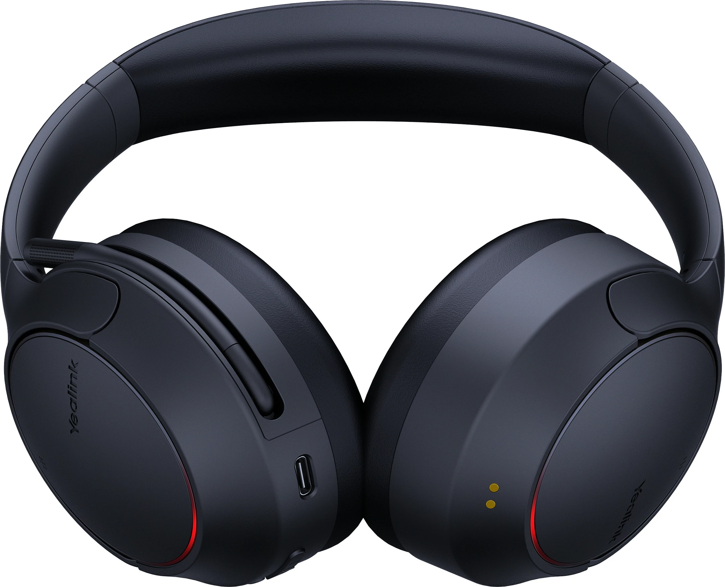 Kufje me mikrofon Yealink BH78, Bluetooth 5.3, ANC, me stand, USB-C/USB-A, të zeza