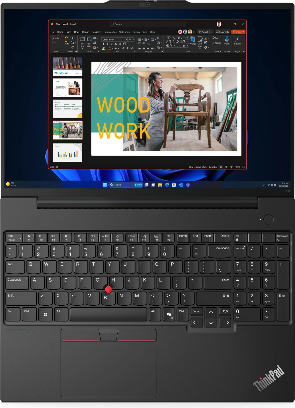 Laptop Lenovo ThinkPad E16, 16", Intel Core Ultra 7, 16GB RAM, 512GB SSD, Intel Arc Graphics, hiri  (DE keyboard)