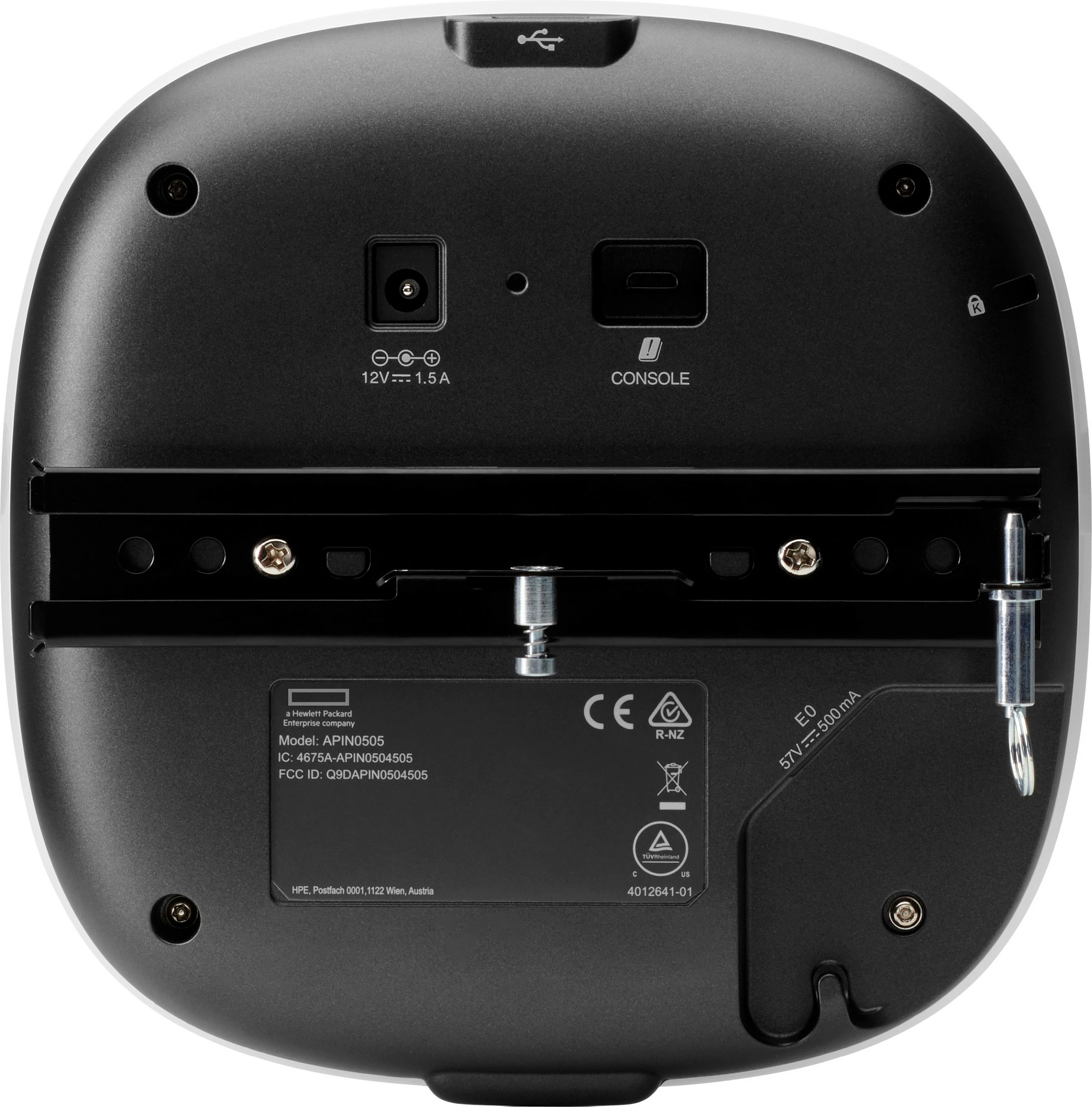 Access Point Wi‑Fi HPE Aruba AP-505 (RW), Wi‑Fi 6, Dual Band 2.4/5 GHz, 1.77 Gbps, Gigabit, PoE, i bardhë