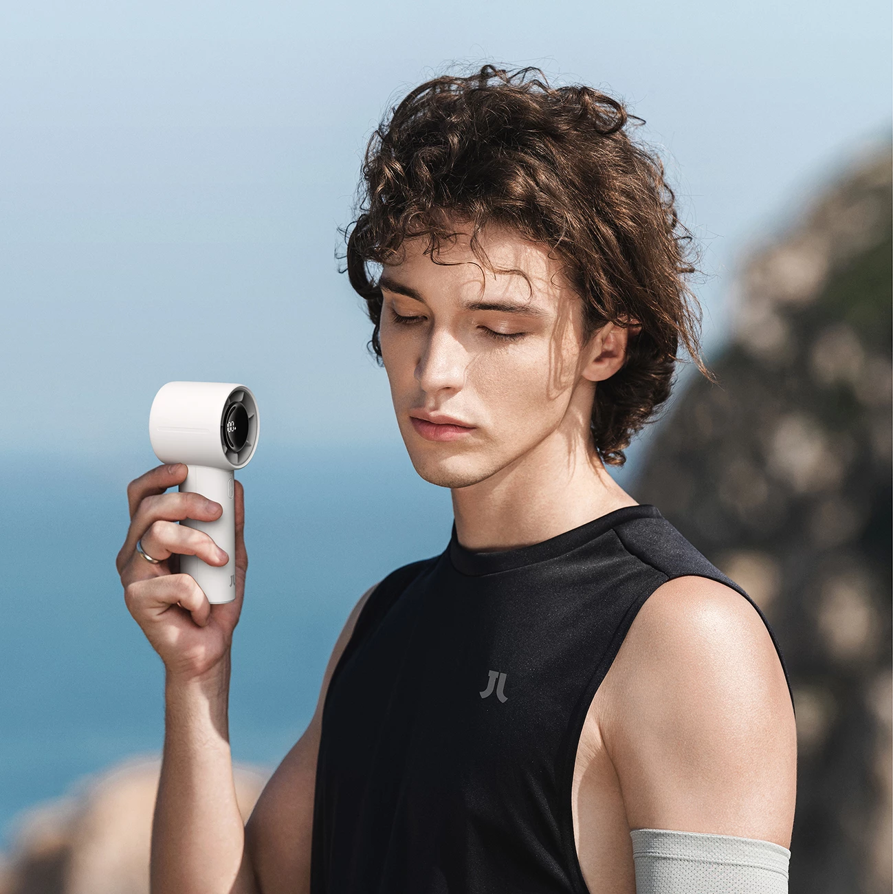 Ventilator dore Jisulife Handheld Fan 10S 5000mAh USB-C, gri